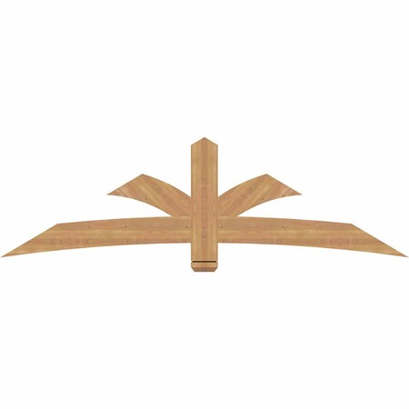 Ekena Millwork Davenport Timber Gable Bracket, Western Red Cedar, 84"W x 24"H x 1 1/2"D x 5 1/2"F, 7/12 Pitch GBW084X24X0206DAV00SWR